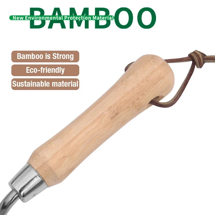 Bamboo handle of high  quality gardening tool set