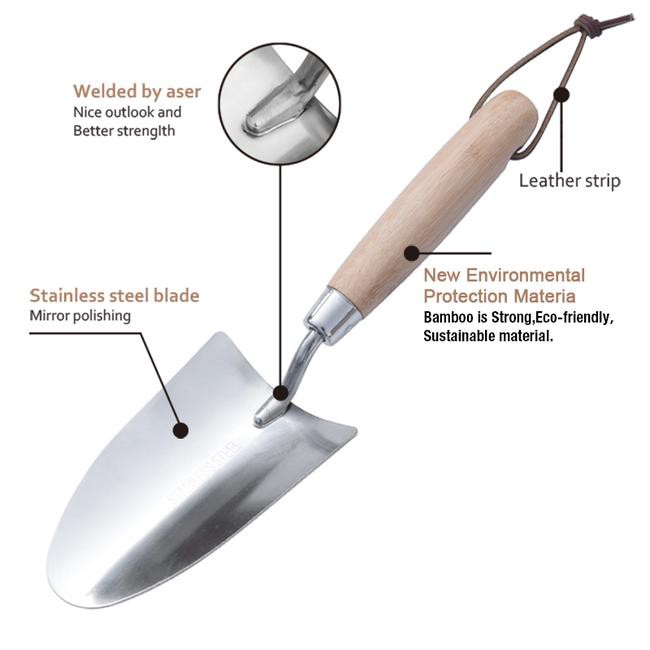 gardening tools hand trowel in welding blade